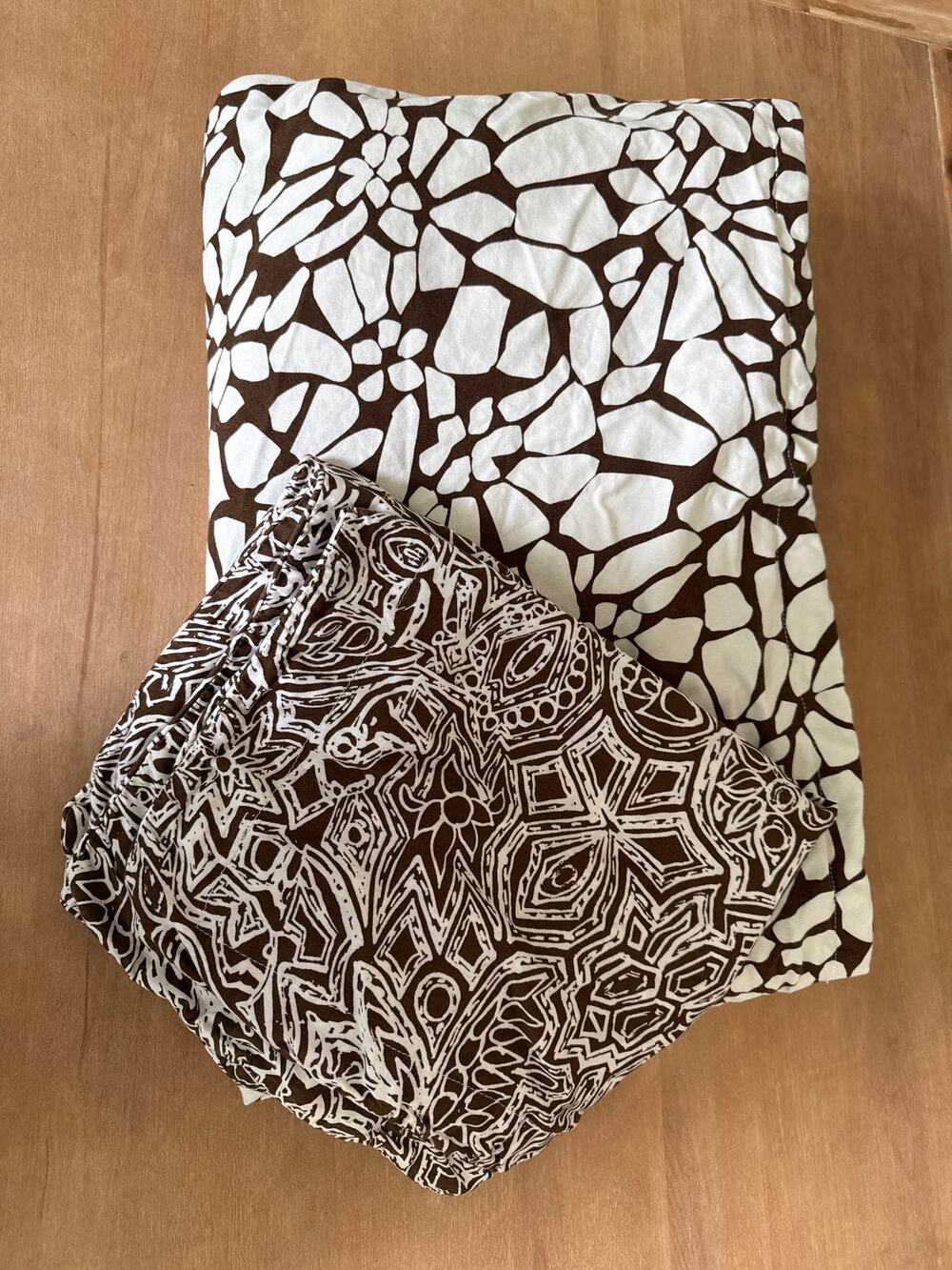 DVF Diane Von Furstenberg Paper Petals Queen Duvet Cover And 2 Shams